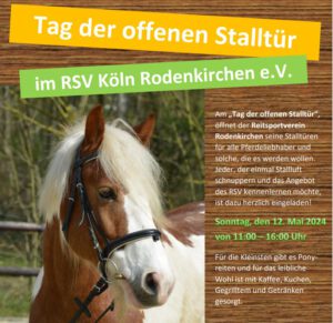 Tag der offenen Stalltür am 12.05.24 im RSV Rodenkirchen