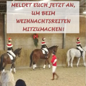Anmeldung zum Weihnachtsreiten 2023 beim RSV Köln Rodenkirchen