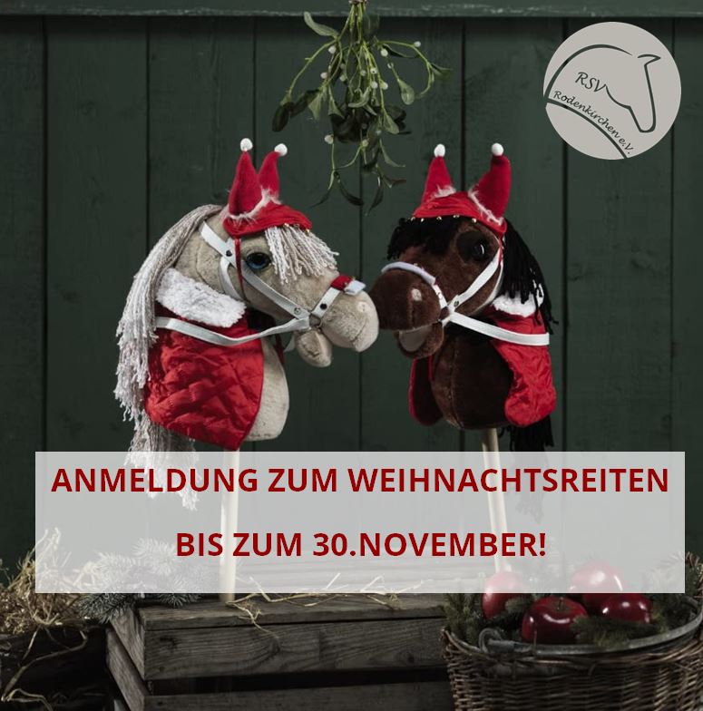 Anmeldung zum Weihnachtsreiten